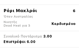 bet slip showing dead heat